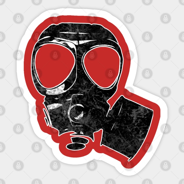 Military Gas Mask Virus Quarantine Sticker by Scar